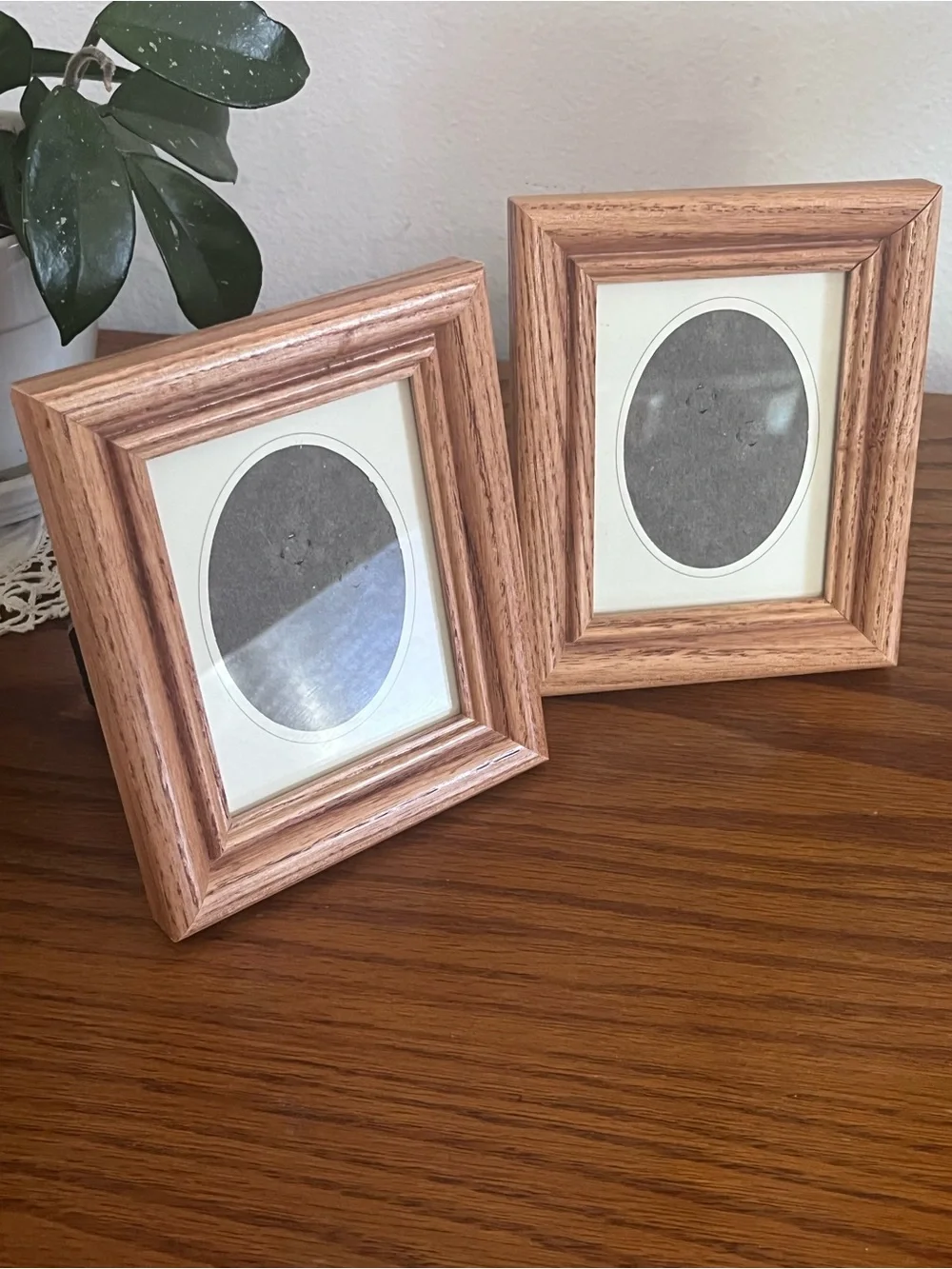 Classic Wood Photo Frame Set - Natural Brown